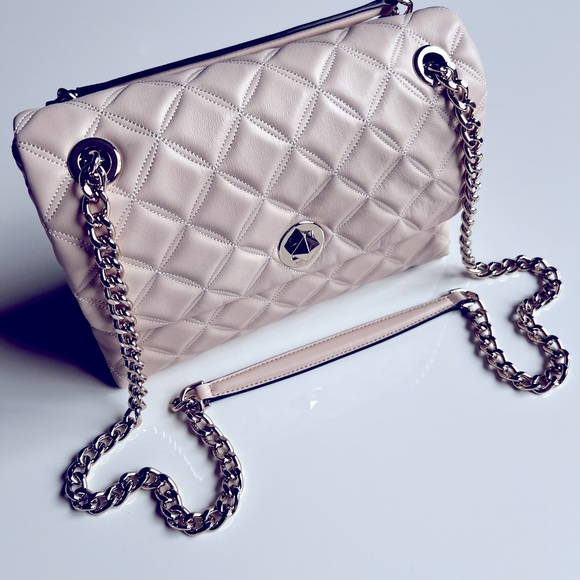 New Kate Spade Natalia quilted smooth leather Medium Flap Shoulder/cross body - Picture 1 of 11